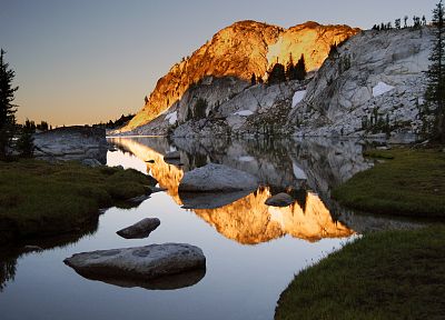 mountains, landscapes, reflections - desktop wallpaper