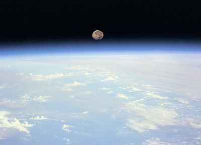 Moon, Earth - duplicate desktop wallpaper