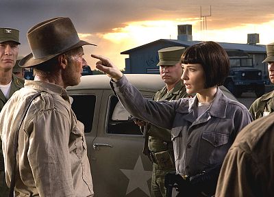 Indiana Jones, Cate Blanchett, Indiana Jones and the Kingdom of the Crystal Skull, Harrison Ford - desktop wallpaper