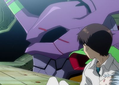 Ayanami Rei, Neon Genesis Evangelion, Ikari Shinji - duplicate desktop wallpaper