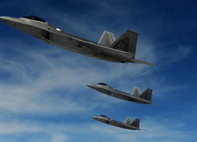 aircraft, military, F-22 Raptor - random desktop wallpaper