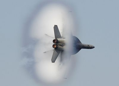aircraft, military, navy, vehicles, F-18 Hornet, sound barrier - random desktop wallpaper