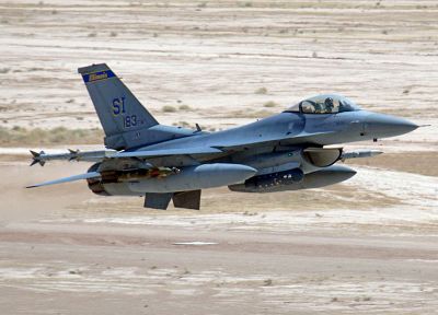 aircraft, military, flying, F-16 Fighting Falcon - random desktop wallpaper
