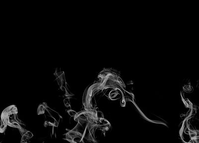 abstract, black, smoke, grayscale - desktop wallpaper