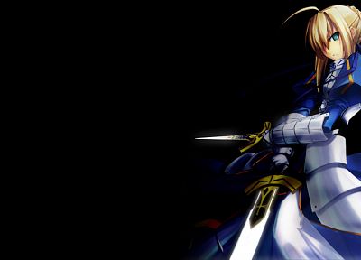Fate/Stay Night, Type-Moon, Saber, simple background, Fate series, Shingo (Missing Link) - related desktop wallpaper