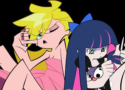 transparent, Panty and Stocking with Garterbelt, Anarchy Panty, Anarchy Stocking, anime vectors - desktop wallpaper