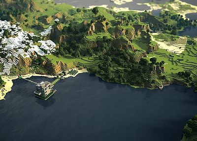 Minecraft, panorama - random desktop wallpaper