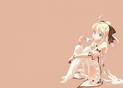 Fate Unlimited Codes, Saber Lily, detached sleeves, Fate series - duplicate desktop wallpaper