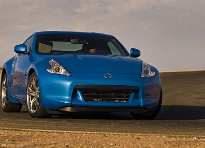 cars, Nissan 370Z, blue cars - desktop wallpaper