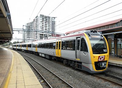 trains, electric, public, transportation, Queensland Rail - random desktop wallpaper