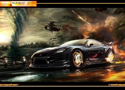 cars, explosions, tornadoes - random desktop wallpaper