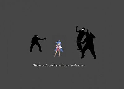 ninjas cant catch you if, Izumi Konata - desktop wallpaper