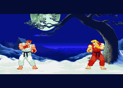 Street Fighter, Ryu, gif, Ken - duplicate desktop wallpaper