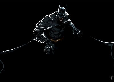 Batman, DC Comics, black background - duplicate desktop wallpaper