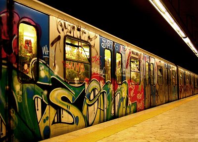 subway, street art - desktop wallpaper