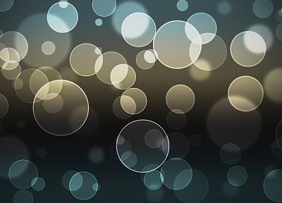 lights, bubbles, bokeh - desktop wallpaper