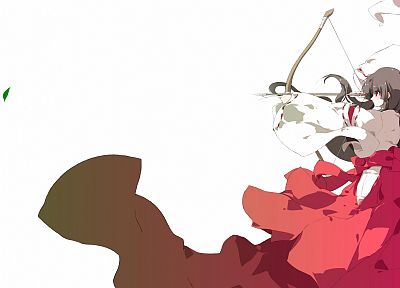 Miko, archery, Japanese clothes - desktop wallpaper