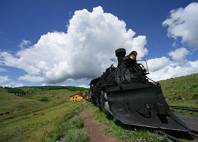 trains, steam engine, Steam train, vehicles, snow plow, steam locomotives, narrow gauge - desktop wallpaper