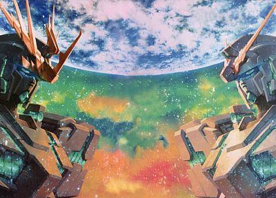 Gundam, artwork - duplicate desktop wallpaper