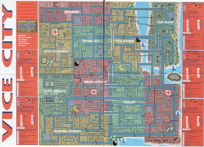 Grand Theft Auto, maps, Grand Theft Auto Vice City - duplicate desktop wallpaper