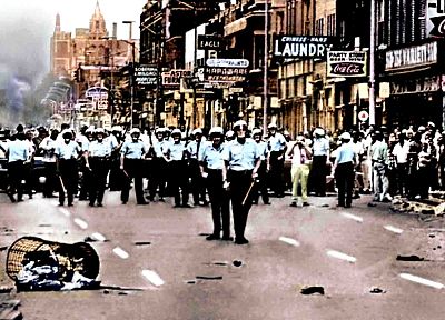 riots, police, Detroit - desktop wallpaper