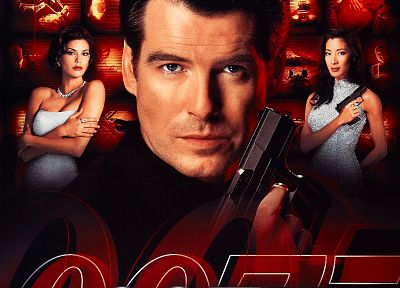 James Bond, Pierce Brosnan, movie posters - desktop wallpaper