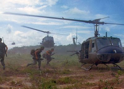 aircraft, war, military, helicopters, Viet Nam, vehicles, UH-1 Iroquois - desktop wallpaper