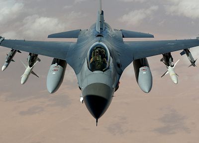 aircraft, military, falcon, F-16 Fighting Falcon - random desktop wallpaper