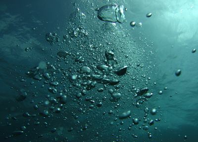 water, bubbles, underwater - desktop wallpaper