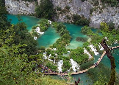 landscapes, nature, Croatia, waterfalls - duplicate desktop wallpaper