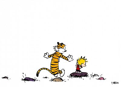 Calvin, Calvin and Hobbes - duplicate desktop wallpaper