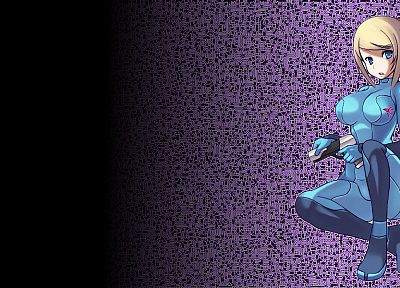 Metroid, zero suit, Samus Aran - duplicate desktop wallpaper