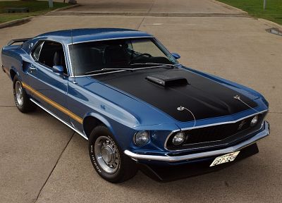 muscle cars, vehicles, Ford Mustang, 1969 Ford Mustang Mach 1, 427 Cobra Jet Engine - related desktop wallpaper