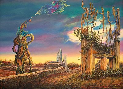 artwork, fictional landscapes, James McCarthy - desktop wallpaper