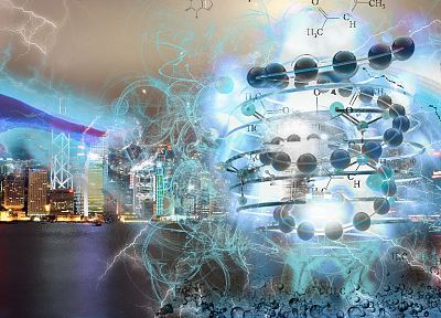 energy, cities, molecules - random desktop wallpaper