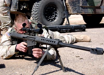 soldiers, military, snipers, Barret M82A1 - related desktop wallpaper