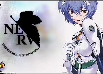 Ayanami Rei, Neon Genesis Evangelion, NERV - desktop wallpaper