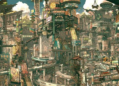 cityscapes, buildings, imperial boy, artwork, detailed - random desktop wallpaper
