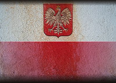 red, white, gold, eagles, flags, golden, Polish, Poland, Coat of arms, emblems, White Eagle - desktop wallpaper