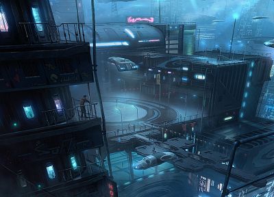 futuristic, buildings, fantasy art, science fiction, cities - random desktop wallpaper
