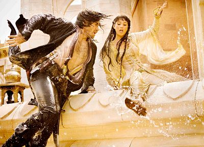 movies, Prince of Persia, Gemma Arterton, Jake Gyllenhaal - duplicate desktop wallpaper