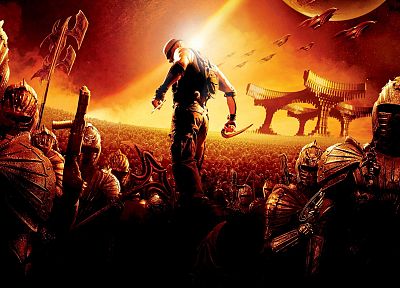 soldiers, outer space, movies, riddick, The Chronicles of Riddick, Vin Diesel - random desktop wallpaper
