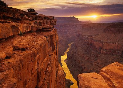 sunset, mountains, landscapes, canyon - random desktop wallpaper