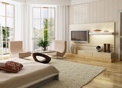 room, interior, furniture, 3D - desktop wallpaper