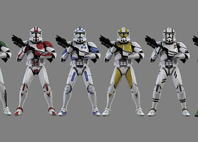 Star Wars, Clone Troopers - desktop wallpaper