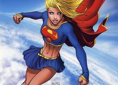 DC Comics, Supergirl, Michael Turner, heroine - duplicate desktop wallpaper