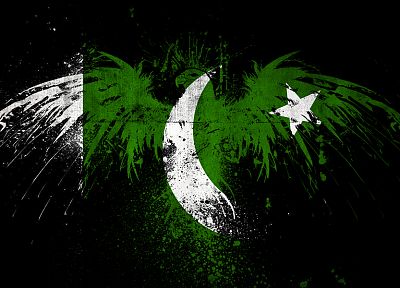 green, flags, Pakistan - desktop wallpaper