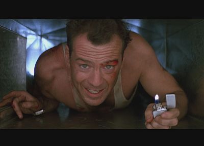 screenshots, Die Hard, Bruce Willis, lighters - desktop wallpaper
