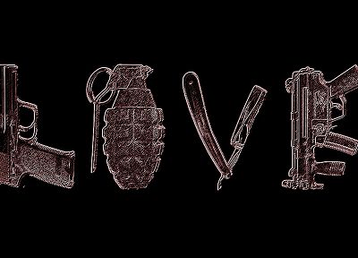 love, guns - desktop wallpaper
