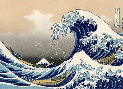 The Great Wave off Kanagawa, Thirty-six Views of Mount Fuji - related desktop wallpaper